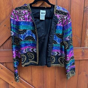 Leslie Fay Sequin Blazer